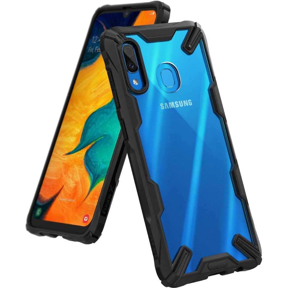

Чехол Ringke Fusion X Samsung Galaxy A30 Black (RCS4522), Samsung Galaxy A30 Black (RCS4522)