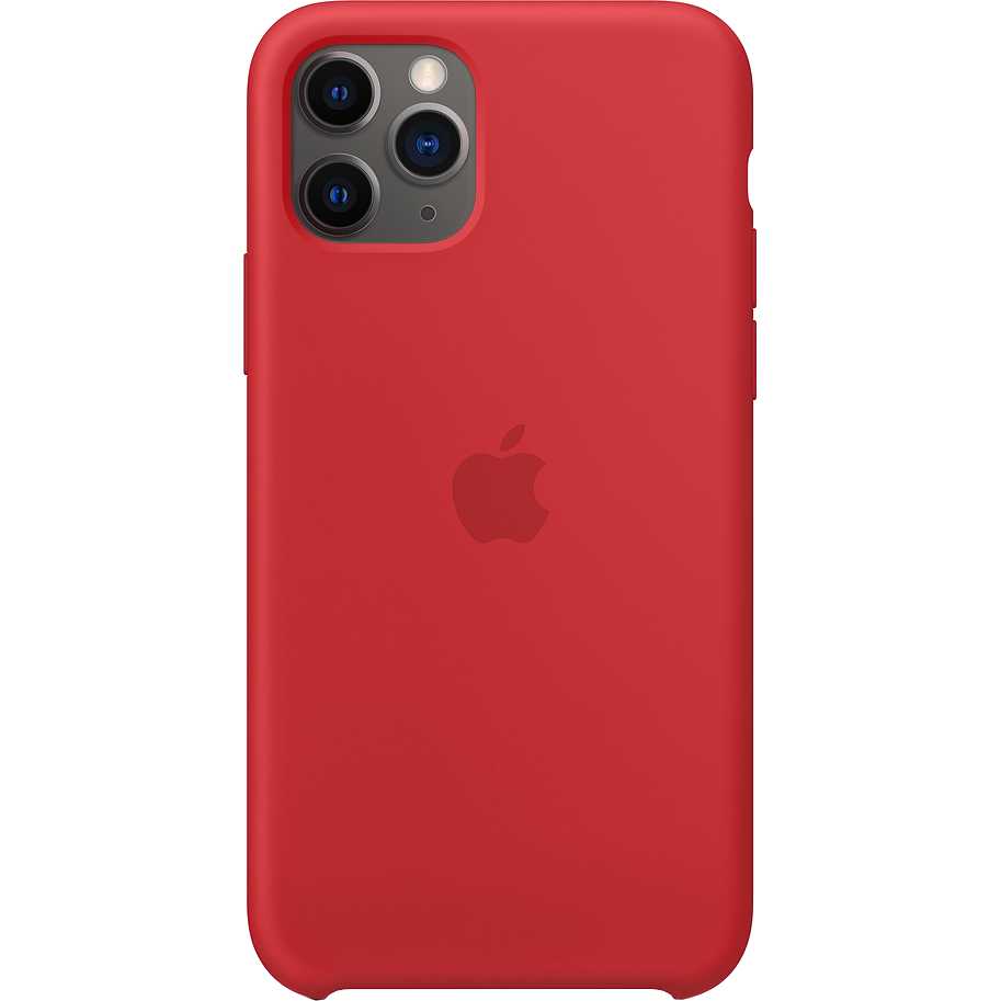 

Чехол APPLE Silicone Case iPhone 11 Pro RED (MWYH2ZM/A), iPhone 11 Pro Silicone Case RED