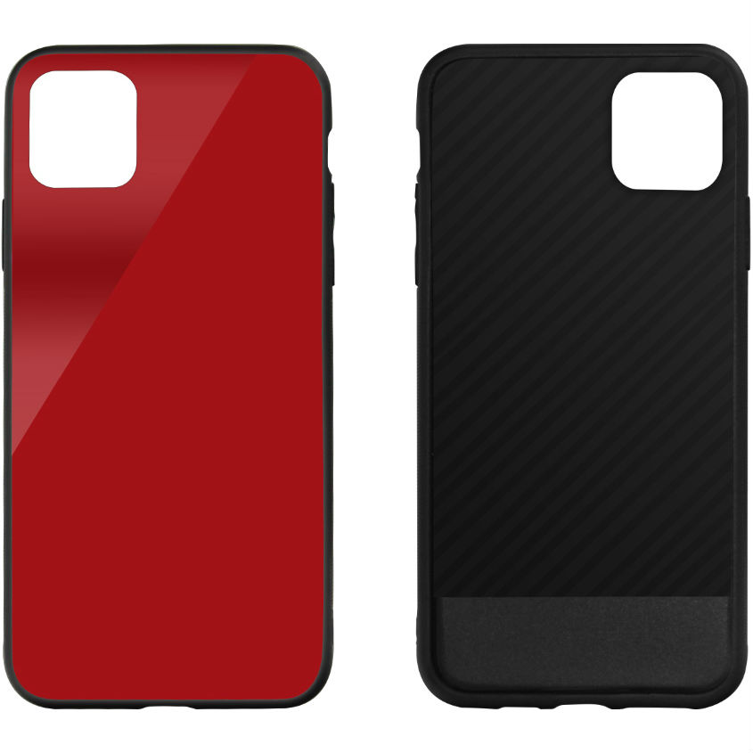 Чехол INTALEO (Real Glass) для Apple iPhone 11 Pro red (1283126495854) Тип чехол-накладка