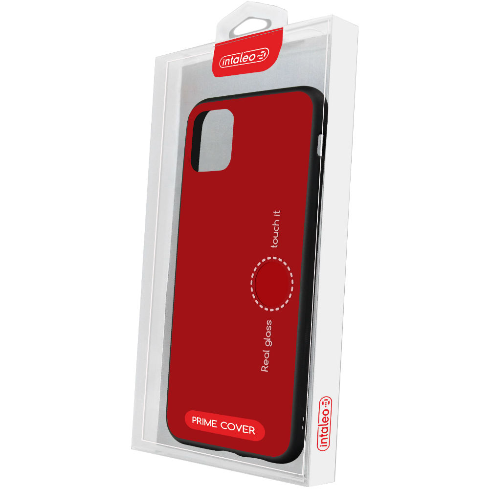 Чохол INTALEO (Real Glass) для Apple iPhone 11 Pro Max red (1283126495878) Матеріал поліуретан