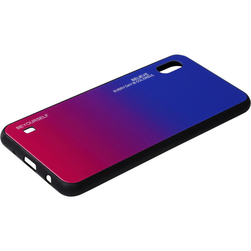 Чехол BECOVER Gradient Glass для Vivo Y91c Blue-Red (704048) Цвет синий