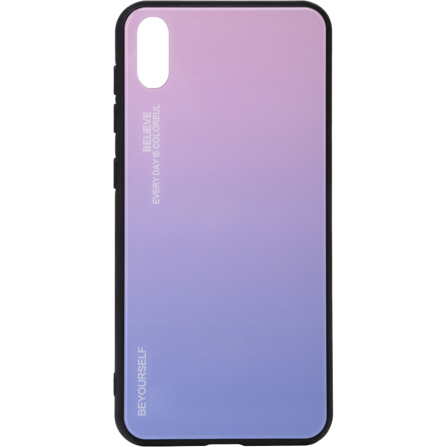 Чохол BECOVER Gradient Glass для Vivo Y91c Pink / Purple (704050)