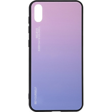 Чехол BECOVER Gradient Glass для Vivo Y91c Pink-Purple (704050)