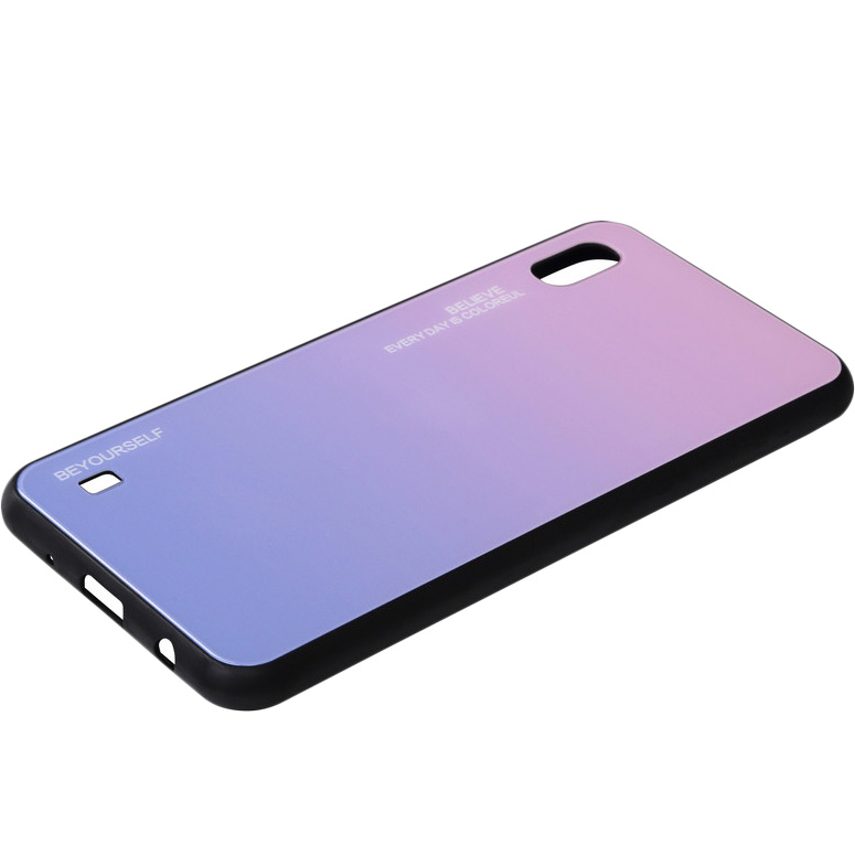 Чохол BECOVER Gradient Glass для Vivo Y91c Pink / Purple (704050) Колір рожевий