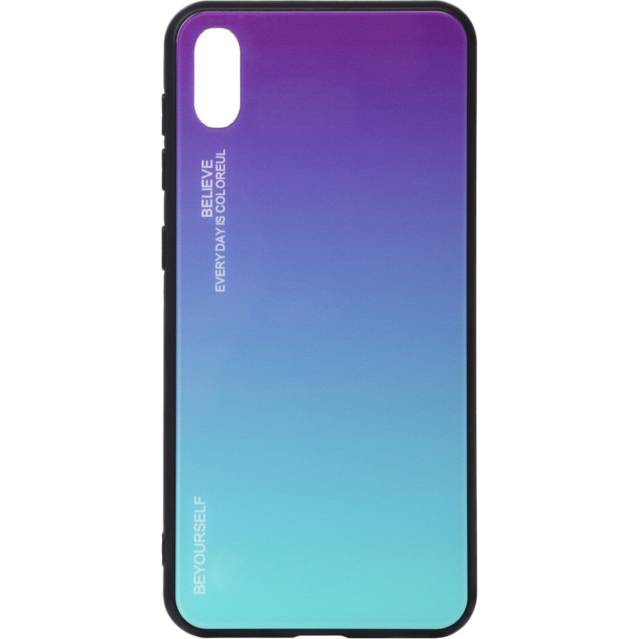 Чехол BECOVER Gradient Glass для Vivo Y91c Purple-Blue (704051)