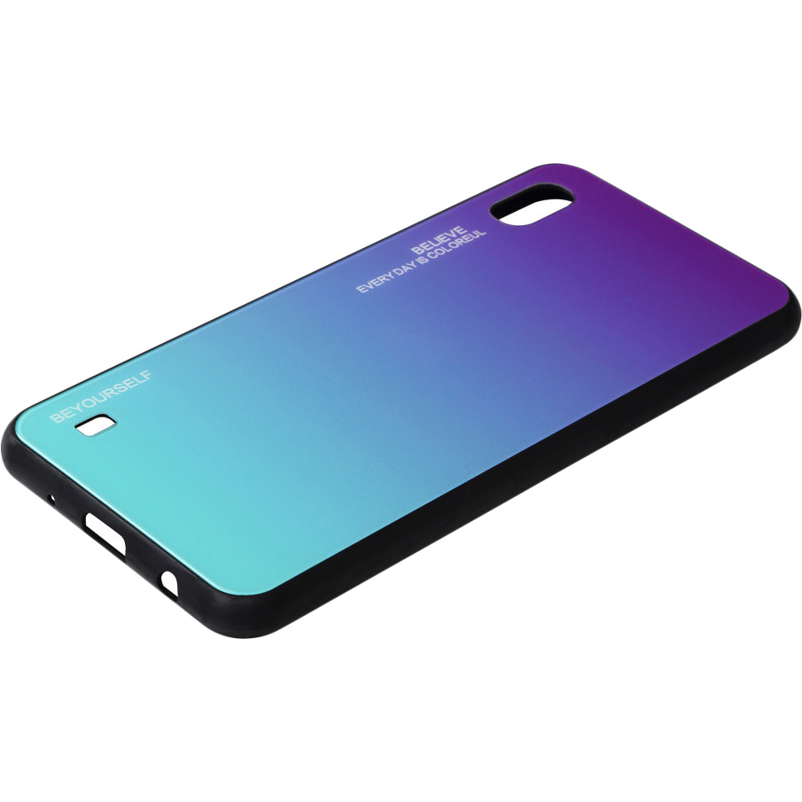 Чехол BECOVER Gradient Glass для Vivo Y91c Purple-Blue (704051) Цвет фиолетовый