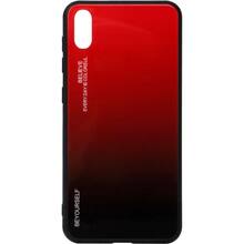 Чехол BeCover Gradient Glass для Vivo Y91c Red-Black (704052)