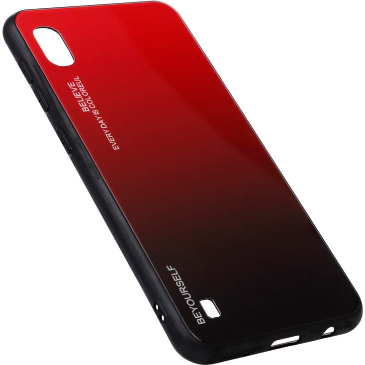 Чехол BeCover Gradient Glass для Vivo Y91c Red-Black (704052) Цвет красный