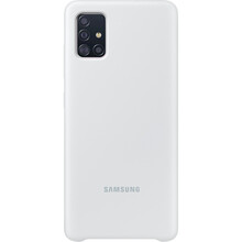 Чехол SAMSUNG Galaxy A51/A515 Silicone Cover white (EF-PA515TWEGRU)