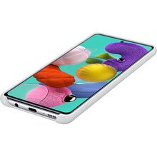 Чехол SAMSUNG Galaxy A51/A515 Silicone Cover white (EF-PA515TWEGRU)