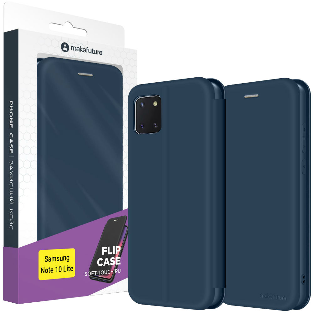 Чохол MAKEFUTURE Flip Case для Samsung Galaxy Note 10 Lite Flip Blue (MCP-SN10LBL) Колір синій