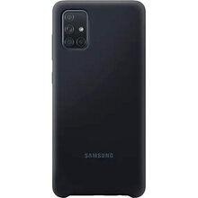 Чехол SAMSUNG Silicone Cover Galaxy A71 Black (EF-PA715TBEGRU)