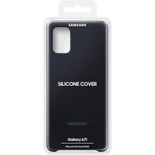 Чехол SAMSUNG Silicone Cover Galaxy A71 Black (EF-PA715TBEGRU)