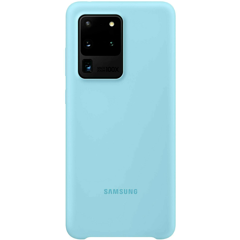 

Чехол SAMSUNG Silicone Cover для Samsung Galaxy S20 Ultra Sky Blue (EF-PG988TLEGRU), Silicone Cover S20 Ultra Sky Blue/EF-PG988TLEGRU