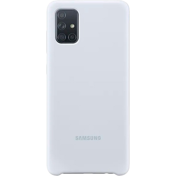 Чехол SAMSUNG Silicone Cover для Samsung Galaxy A71 Silver (EF-PA715TSEGRU) Тип чехол-накладка