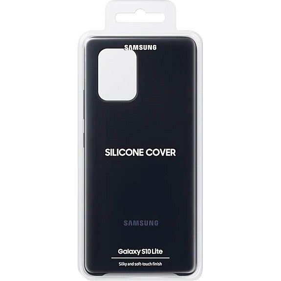 Внешний вид Чехол SAMSUNG Silicon Cover для Samsung Galaxy S10 Lite Black (EF-PG770TBEGRU)