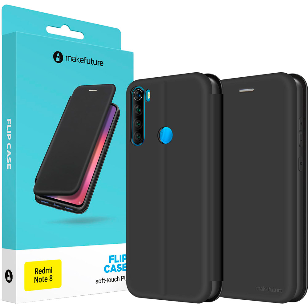 Чехол MAKEFUTURE Flip Case для Xiaomi Redmi Note 8 Black (MCP-XRN8BK) Цвет черный