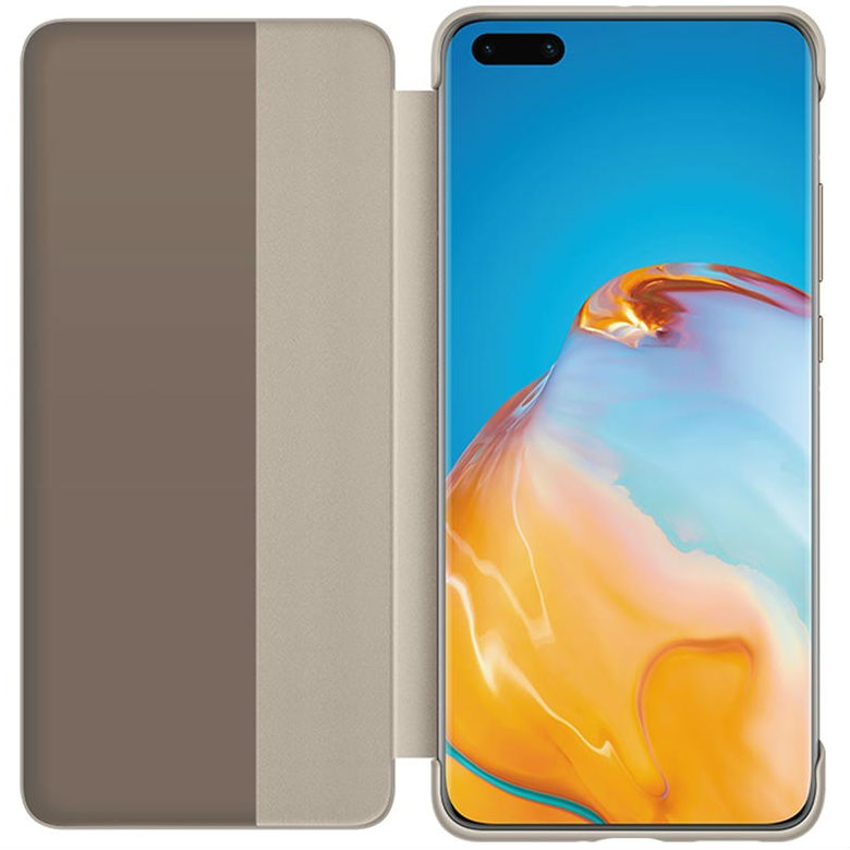 Чохол HUAWEI P40 Pro Smart View Flip Cover Khaki (51993783) Колір коричневий