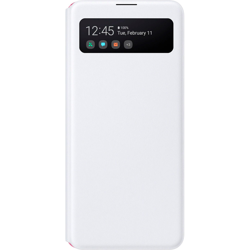 

Чехол SAMSUNG S View Wallet Cover для Samsung Galaxy A41 White (EF-EA415PWEGRU), S View Wallet Cover White A41 (EF-EA415PWEGRU)