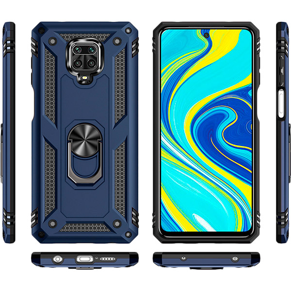 Чохол BECOVER Military для Xiaomi Redmi Note 9S/Note 9 Pro Max Blue (704964) Колір синій