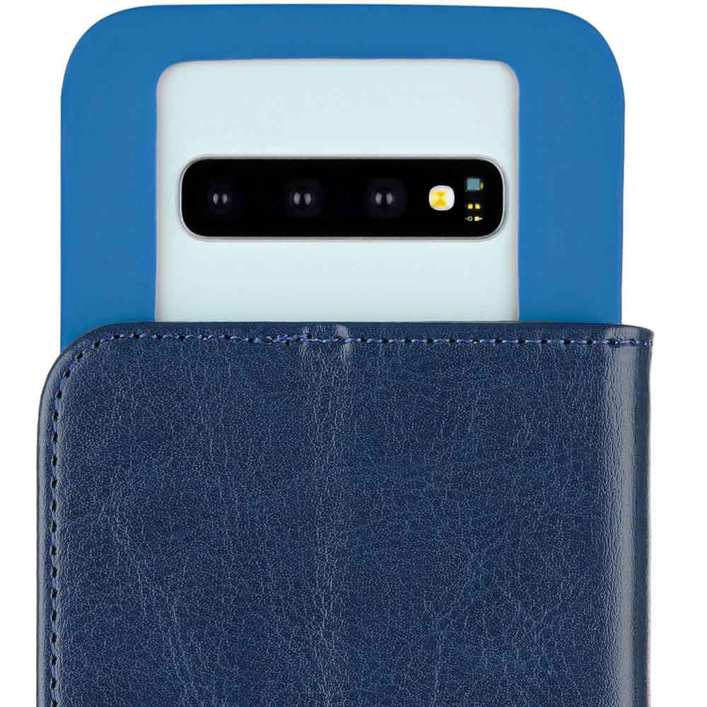 Чохол 2E для смартфонів 6-6.5 "ECO LEATHER Navy (2E-UNI-6-6.5-HDEL-NV) Матеріал силікон