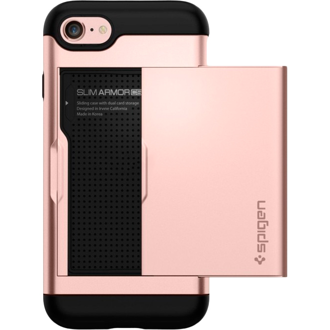 

Чехол SPIGEN Slim Armor CS для Apple iPhone SE/8/7 Rose Gold (042CS20454), iPhone SE/8/7 Slim Armor CS, Rose Gold