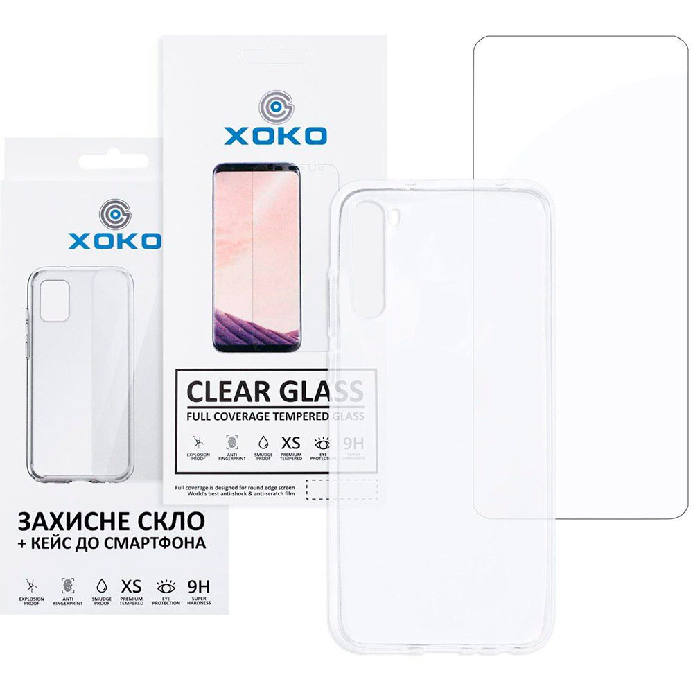 

Чехол XOKO Ultra Air + защитное стекло Ultra Clear для Samsung Galaxy A11 Transparent (XK-CS-ULT-SM-A11), Ultra Air + Ultra Clear Samsung Galaxy A11