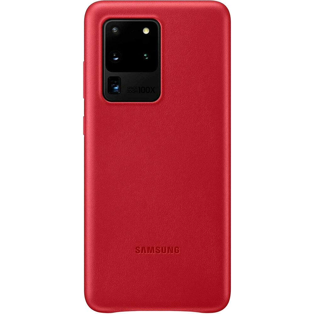 

Чехол SAMSUNG Leather Cover для Samsung Galaxy S20 Ultra (G988) Red (EF-VG988LREGRU), Leather Cover для Galaxy S20 Ultra (G988) Red