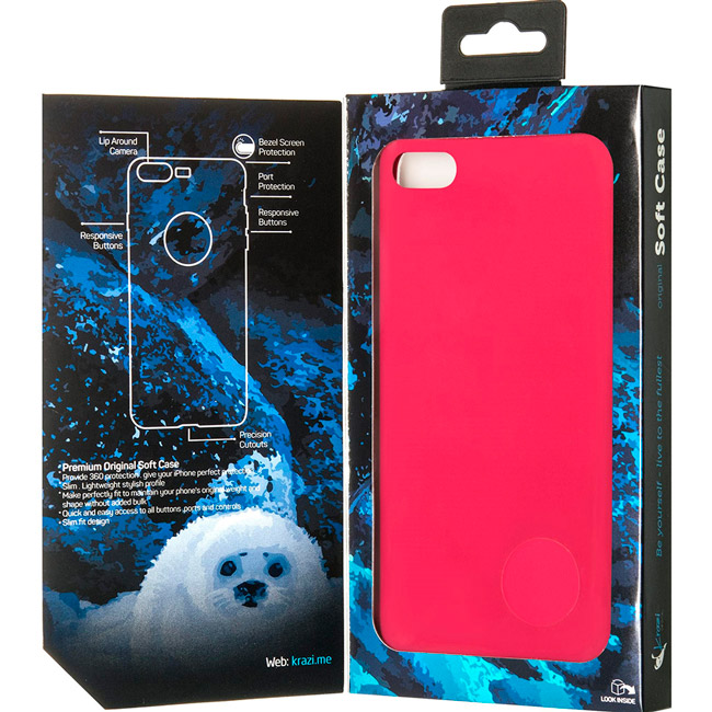 Чехол KRAZI Soft Case для iPhone 7/8 Rose Red (71945) Тип чехол-накладка