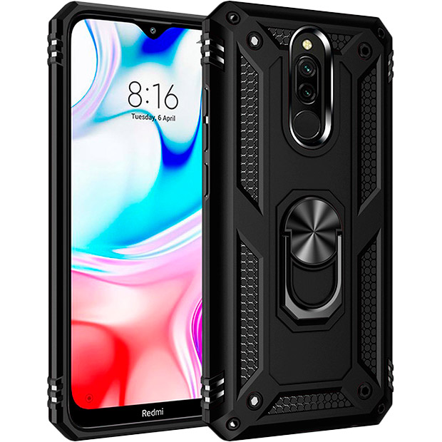 

Чехол BECOVER Military для Xiaomi Redmi 8 Black (704587), Xiaomi Redmi 8 Black (704587)