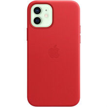 Чехол APPLE iPhone 12/12 Pro Leather Case+MagSafe PRODUCT RED (MHKD3ZE/A)