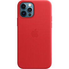Чехол APPLE iPhone 12/12 Pro Leather Case+MagSafe PRODUCT RED (MHKD3ZE/A)