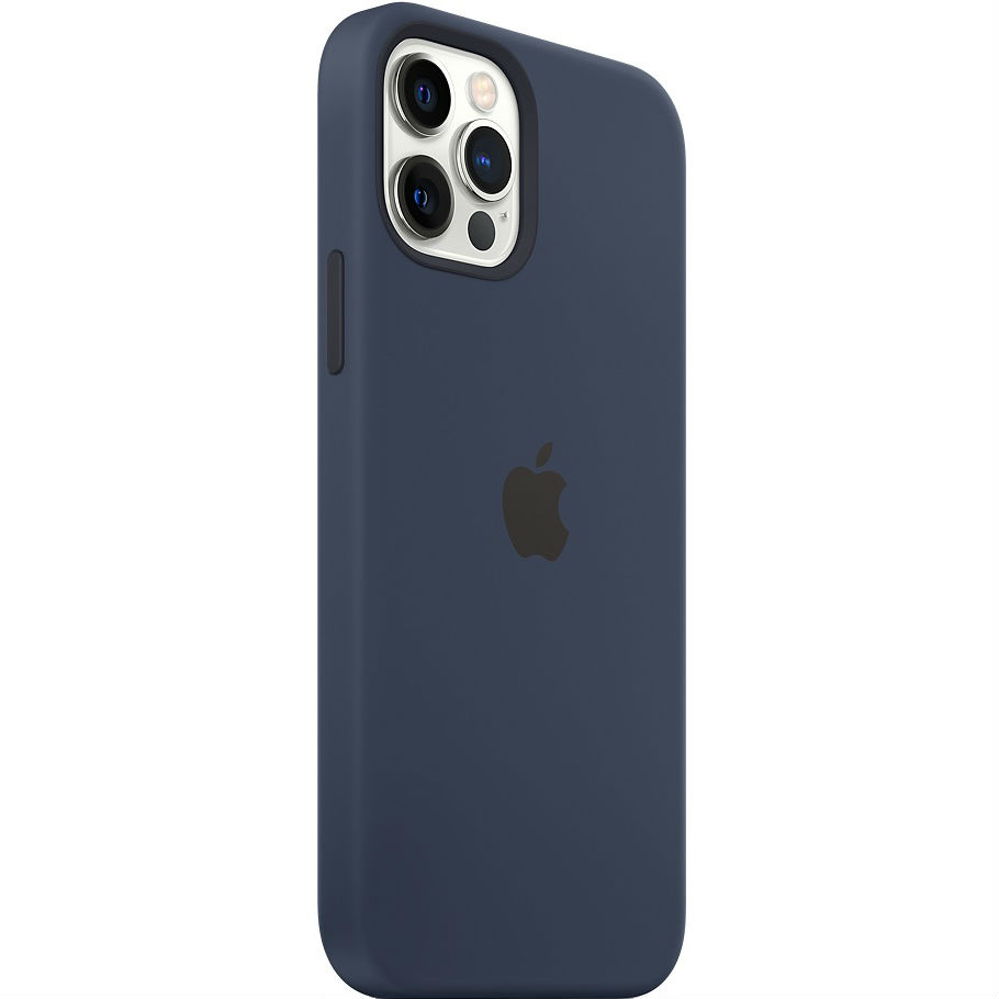 Чехол APPLE для iPhone 12/12 Pro Silicone Case Navy (MHL43ZE/A) Материал силикон