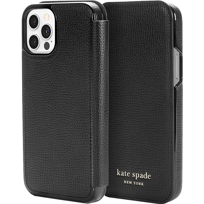 Чехол KATE SPADE NY Folio Case для APPLE iPhone 12 Pro Black (KSIPH-169-BLKC) Тип чехол-книжка