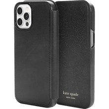 Чехол KATE SPADE NY Folio Case для APPLE iPhone 12 Pro Max Black/Clover Hearts (KSIPH-170-CHBLK)