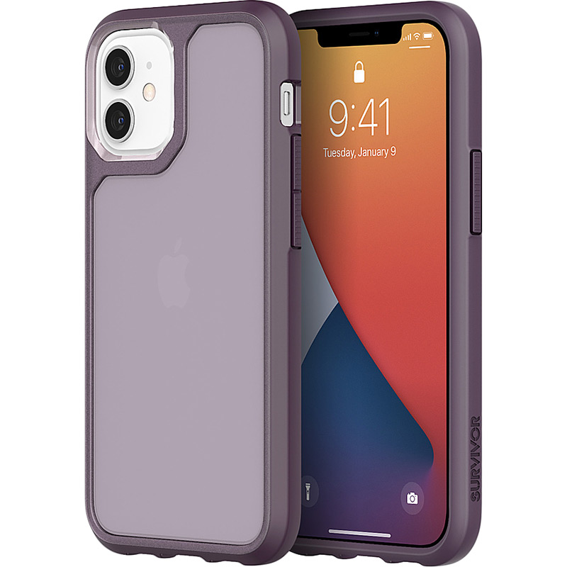 Чохол GRIFFIN Survivor Strong для APPLE iPhone 12 mini Purple/Red (GIP-046-PUR) Тип чохол-накладка