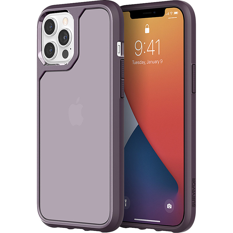 Чехол GRIFFIN Survivor Strong для APPLE iPhone 12 Pro Max Purple/Lilac (GIP-053-PUR) Тип чехол-накладка