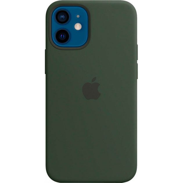 

Чехол APPLE iPhone 12 mini Silicone MagSafe Cypress Green (MHKR3ZE/A), iPhone 12 mini Silicone, MagSafe (Cypress Green)