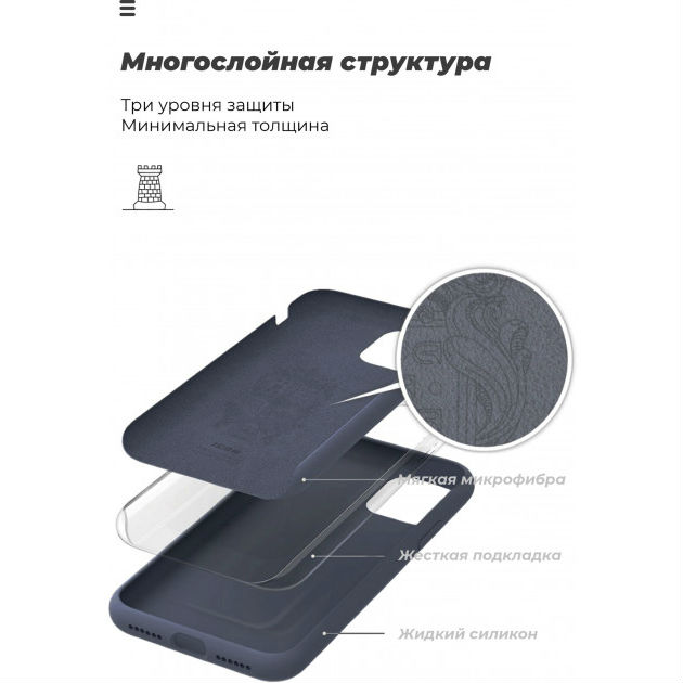 Чехол ARMORSTANDART Huawei Y5p Dark Blue (ARM57114) Цвет синий