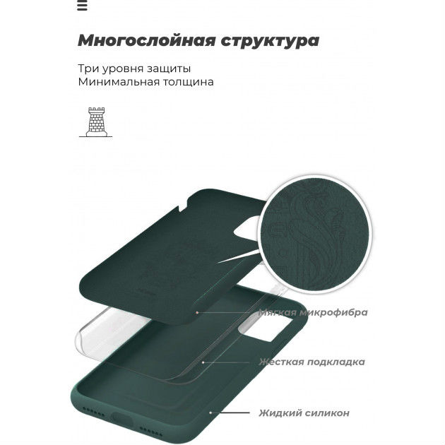 Чехол ARMORSTANDART Huawei Y5p Pine Green (ARM57115) Цвет зеленый