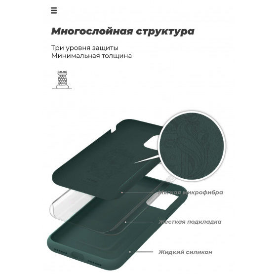 Чохол ARMORSTANDART Huawei Y6p Pine Green (ARM57116) Колір зелений