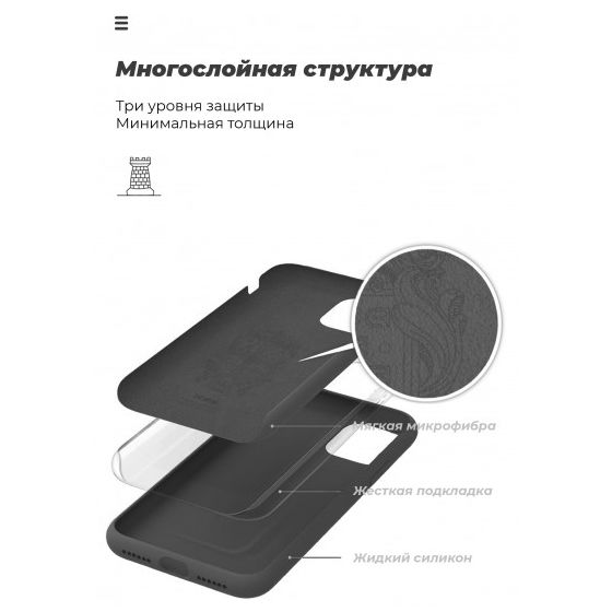 Чохол ARMORSTANDART Xiaomi Poco X2 Black (ARM57320) Колір чорний