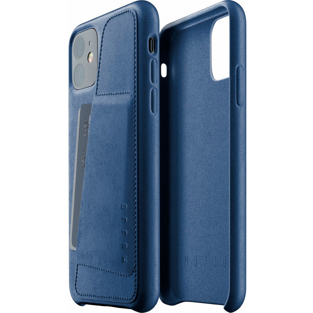 

Чехол MUJJO iPhone 11 Full Leather Wallet Monaco Blue (MUJJO-CL-006-BL), iPhone 11 Full Leather Wallet, Monaco Blue