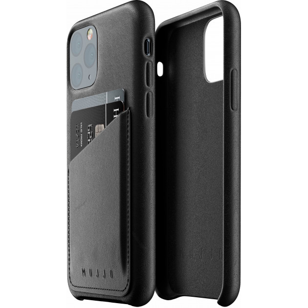 

Чехол MUJJO iPhone 11 Pro Full Leather Wallet Black (MUJJO-CL-002-BK), iPhone 11 Pro Full Leather Wallet, Black