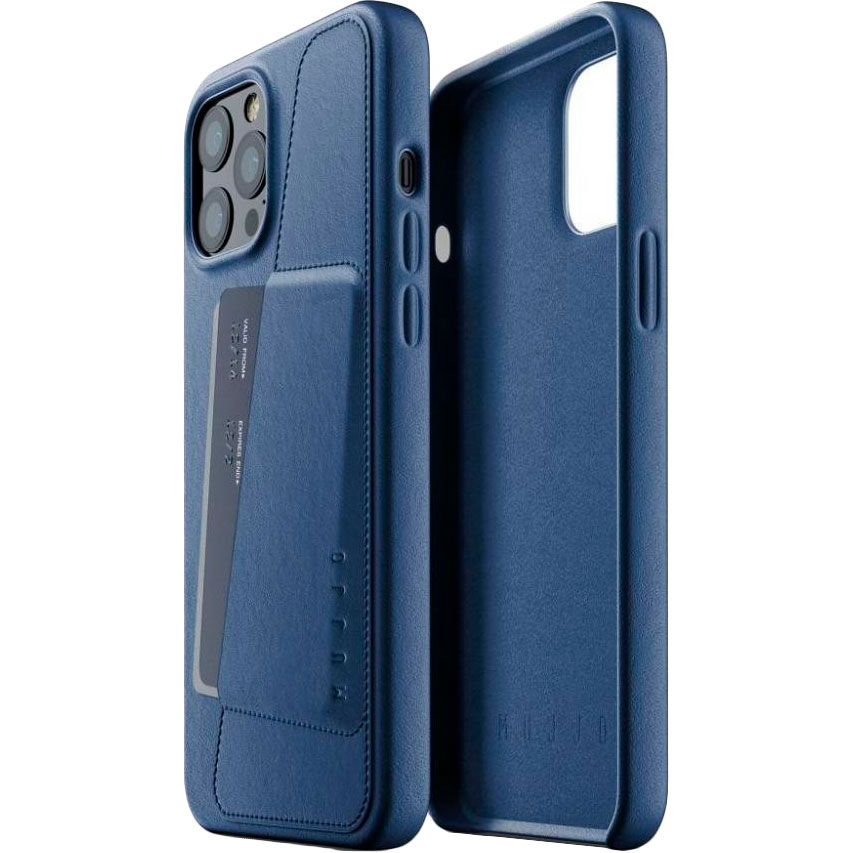 

Чехол MUJJO iPhone 12 Pro Max Full Leather Wallet Monaco Blue (MUJJO-CL-010-BL), iPhone 12 Pro Max Full Leather Wallet, Monaco Blue