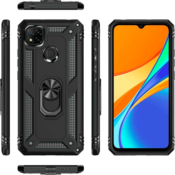 Чохол BeCover Military для Xiaomi Redmi 9C Black (705578) Тип чохол-накладка