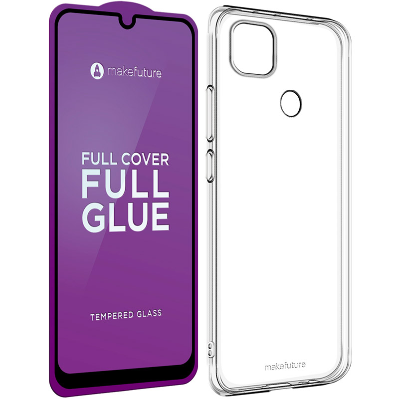 

Чехол MAKEFUTURE Air Case для Xiaomi Redmi 9C Clear + защитное стекло (MSFA-XR9C), Xiaomi Redmi 9C захисне скло FCFG+чохол Air