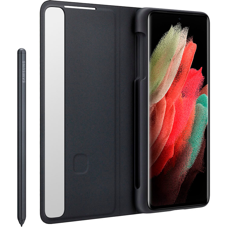 Зовнішній вигляд Чохол Samsung Clear View Cover with S Pen для Samsung Galaxy S21 Ultra Black (EF-ZG99PCBEGRU)