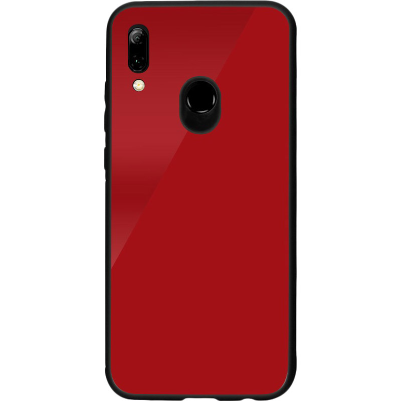 Чехол Intaleo Real Glass для Huawei P Smart 2019 Red (1283126491085)