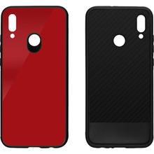 Чехол Intaleo Real Glass для Huawei P Smart 2019 Red (1283126491085)